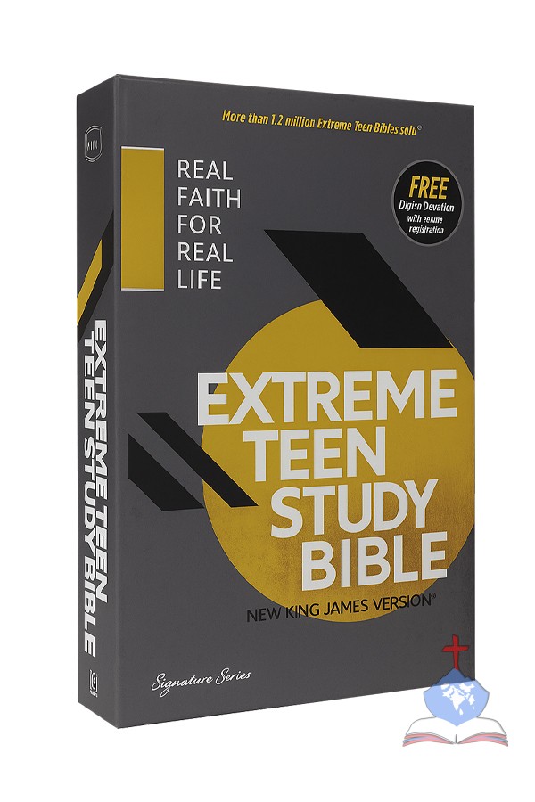 NKJV Extreme Teen Study Bible, Charcoal Leathersoft