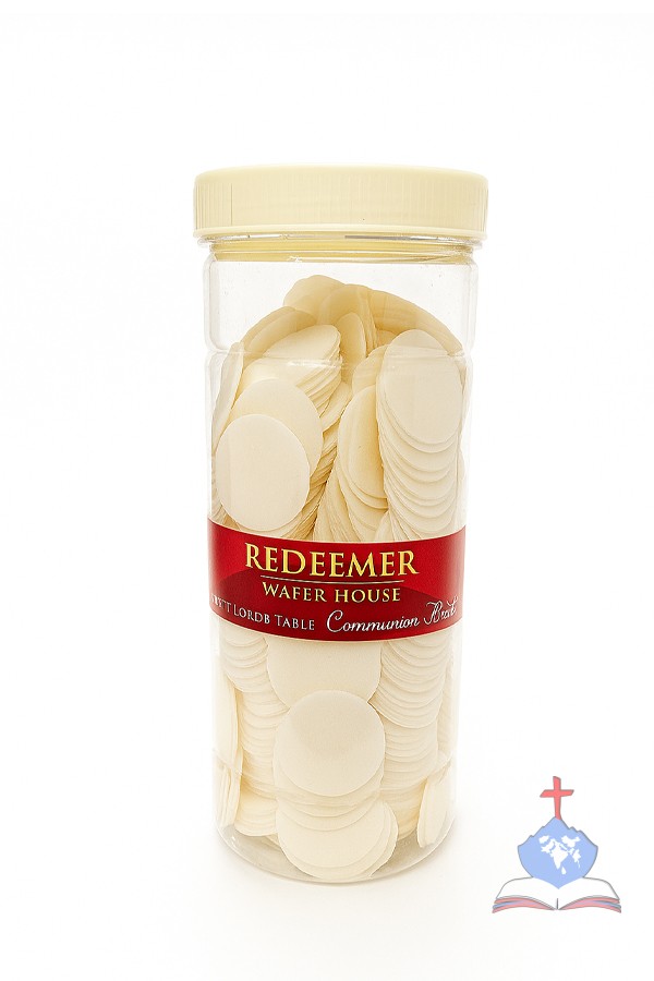Holy Communion Bread, 500 pieces per Jar, Redeemer Wafer House