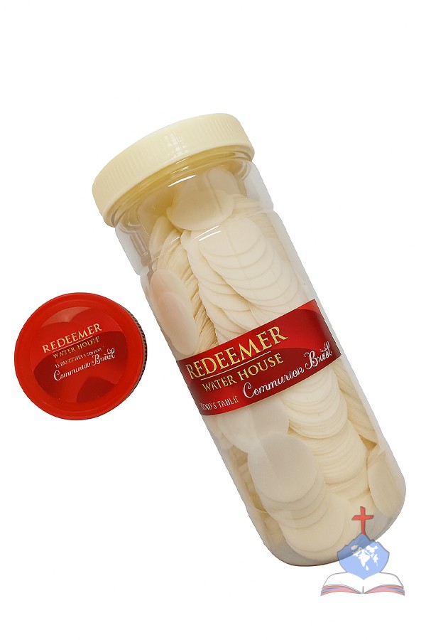Holy Communion Bread, 500 pieces per Jar, Redeemer Wafer House