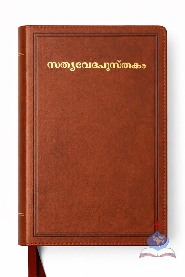 Premium Malayalam Bible - Sathyavedapusthakam| - Red Letter, Large Print, Black, Bonded Leather